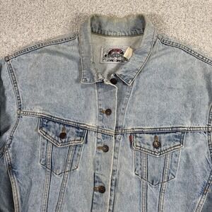 Mens Vintage Levis Denim  Jacket Size‎ Medium Sun Faded